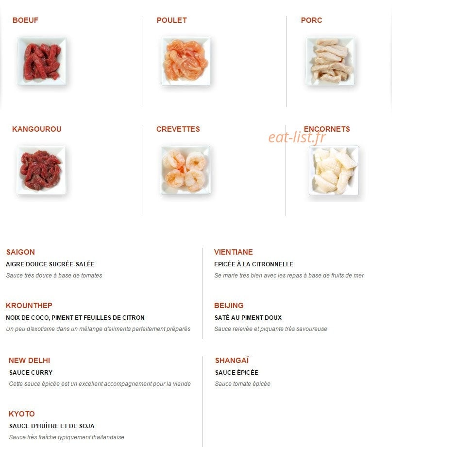 Asia Wok — carte page 2