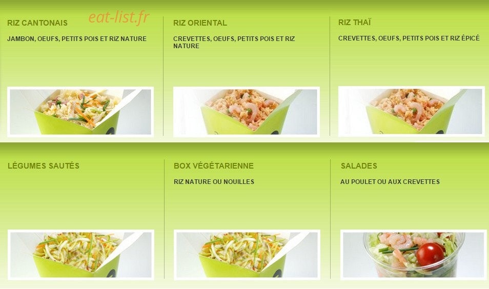 Asia Wok — carte page 3