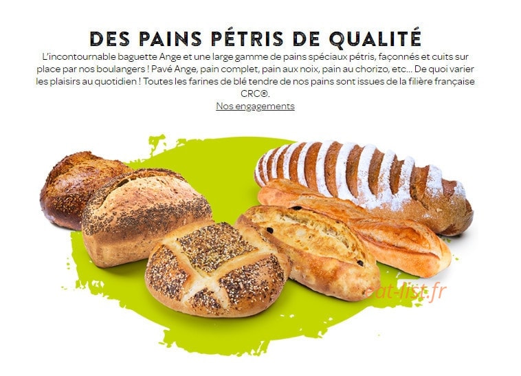 Boulangerie Ange — carte page 1
