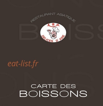 Délices d'Asie — carte page 1