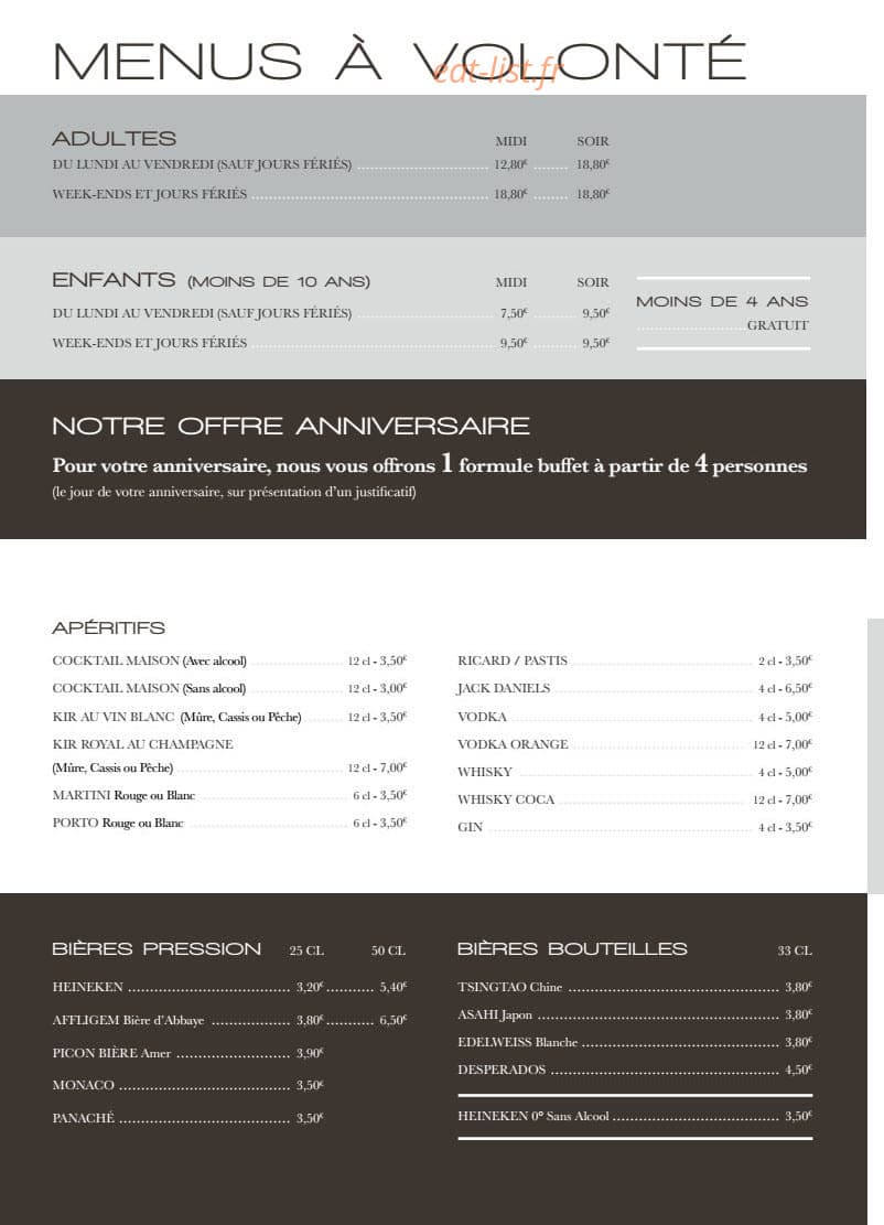 Délices d'Asie — carte page 3
