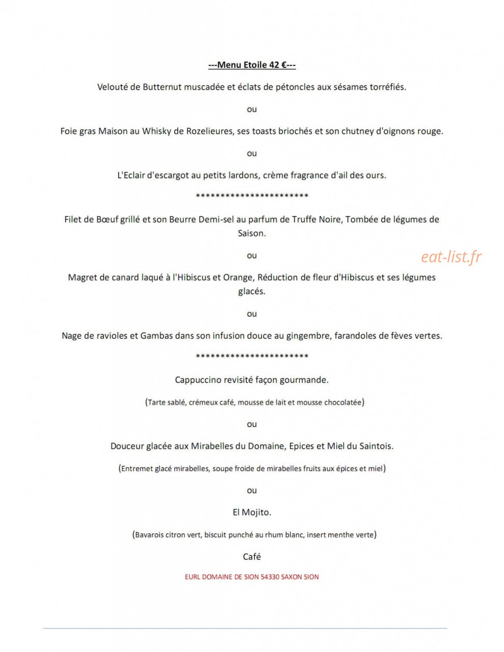 Domaine de Sion — carte page 3
