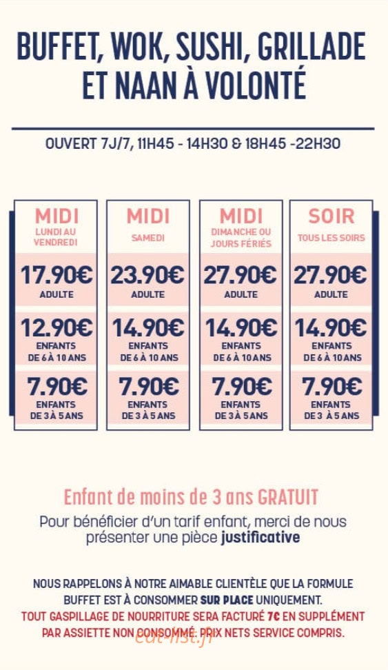 Royal grill — carte page 1