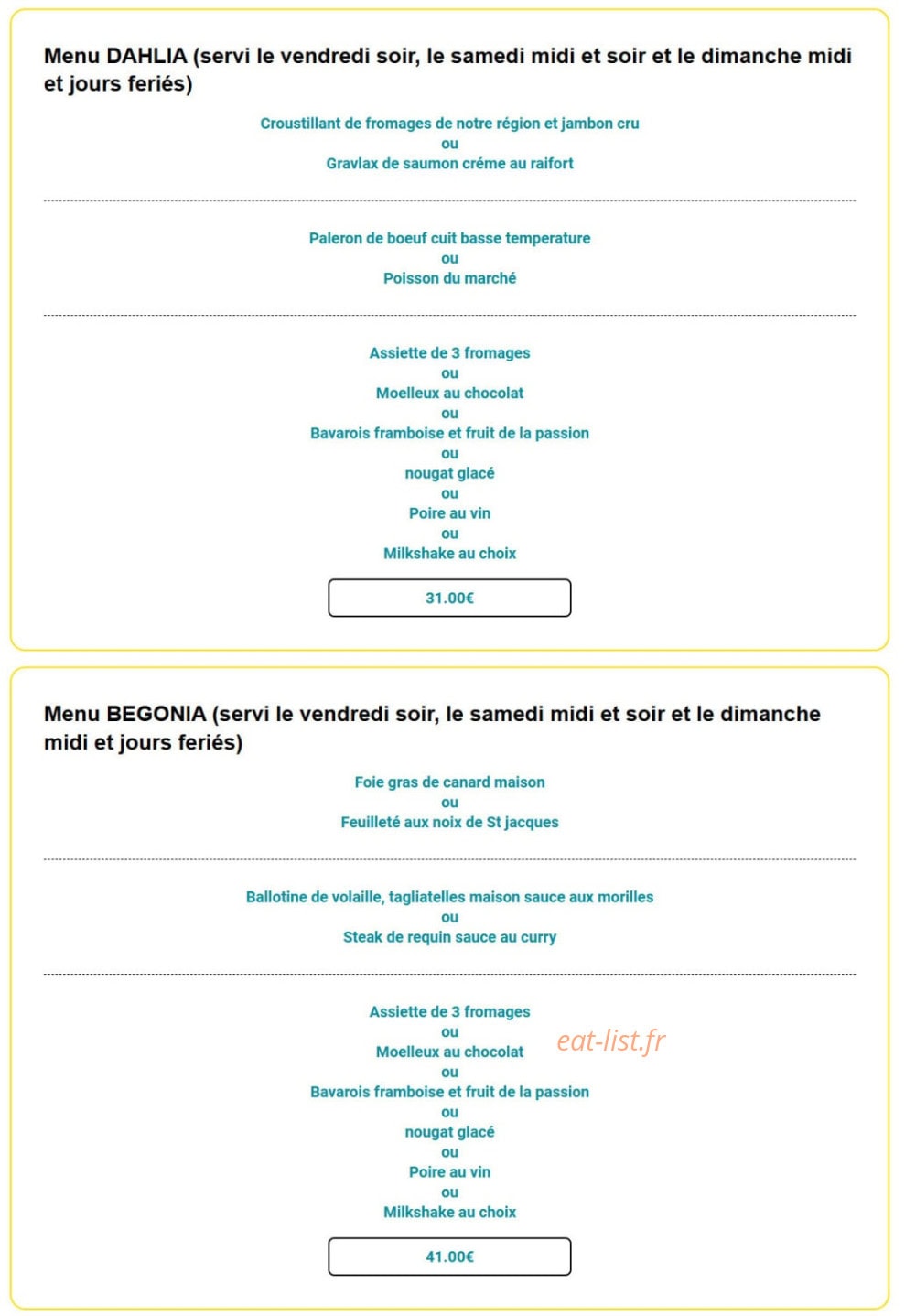Le relais fleuri — carte page 4