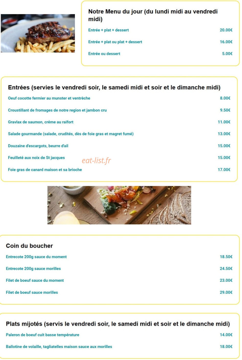 Le relais fleuri — carte page 1