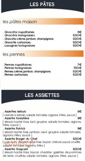 Delicatessen — carte page 3