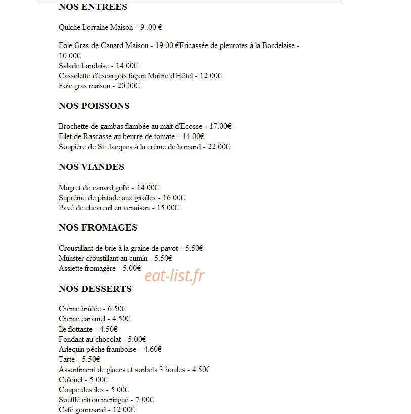 La Diligence — carte page 1