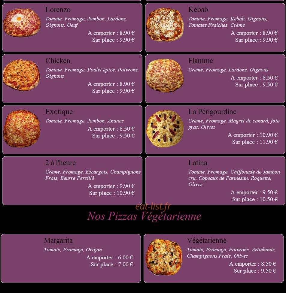 Passion Coco — carte page 2