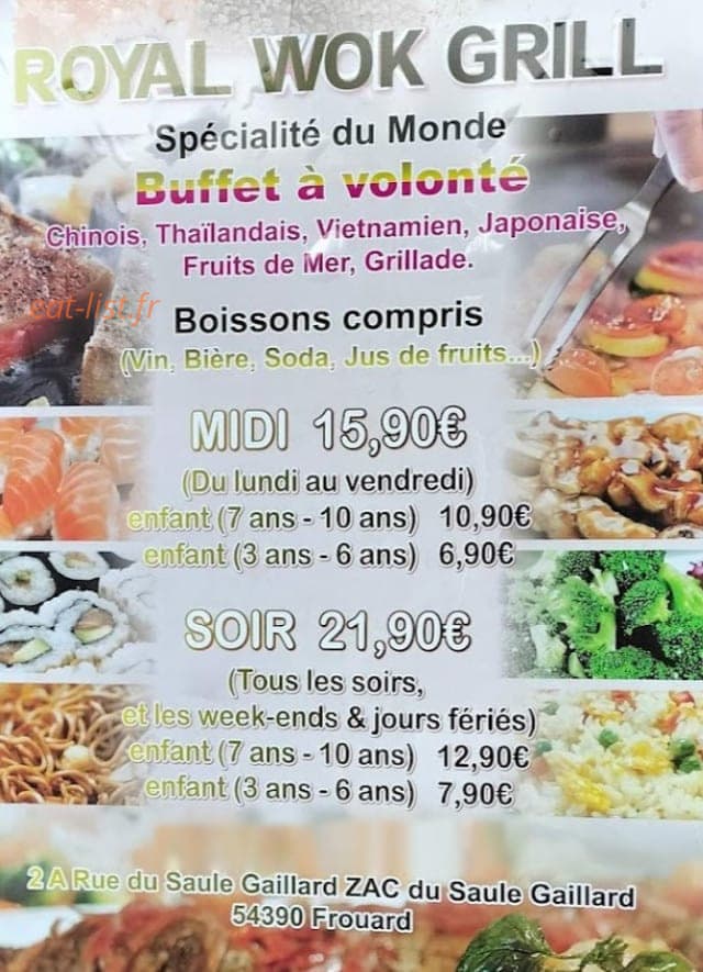 Royal Wok Grill — carte page 1