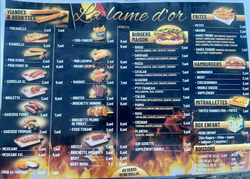 La Lame D'or — carte page 3