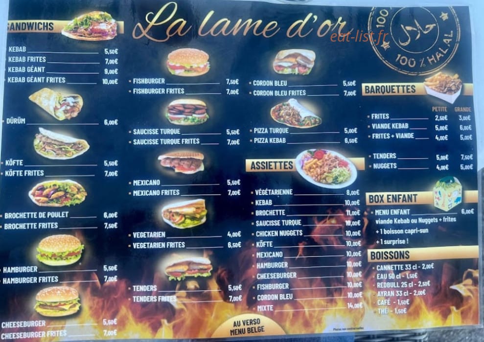 La Lame D'or — carte page 2