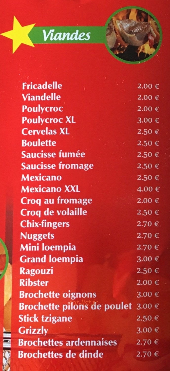 Pasta Frites — carte page 3