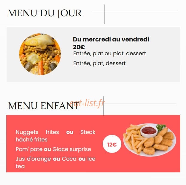 Savoir&Mets — carte page 4