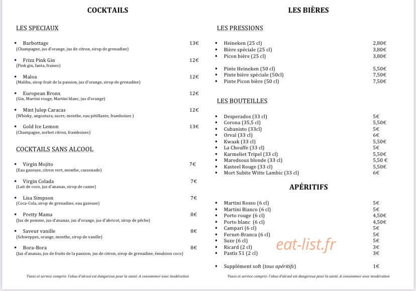 Caracas - Cocktails u0026 Tapas — carte page 3