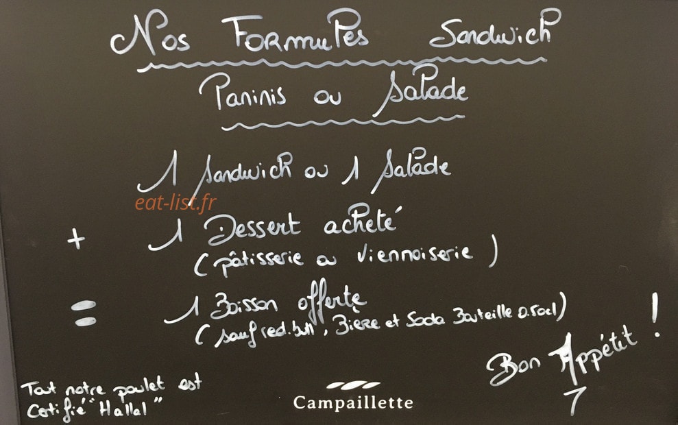 L'atelier du delice — carte page 1