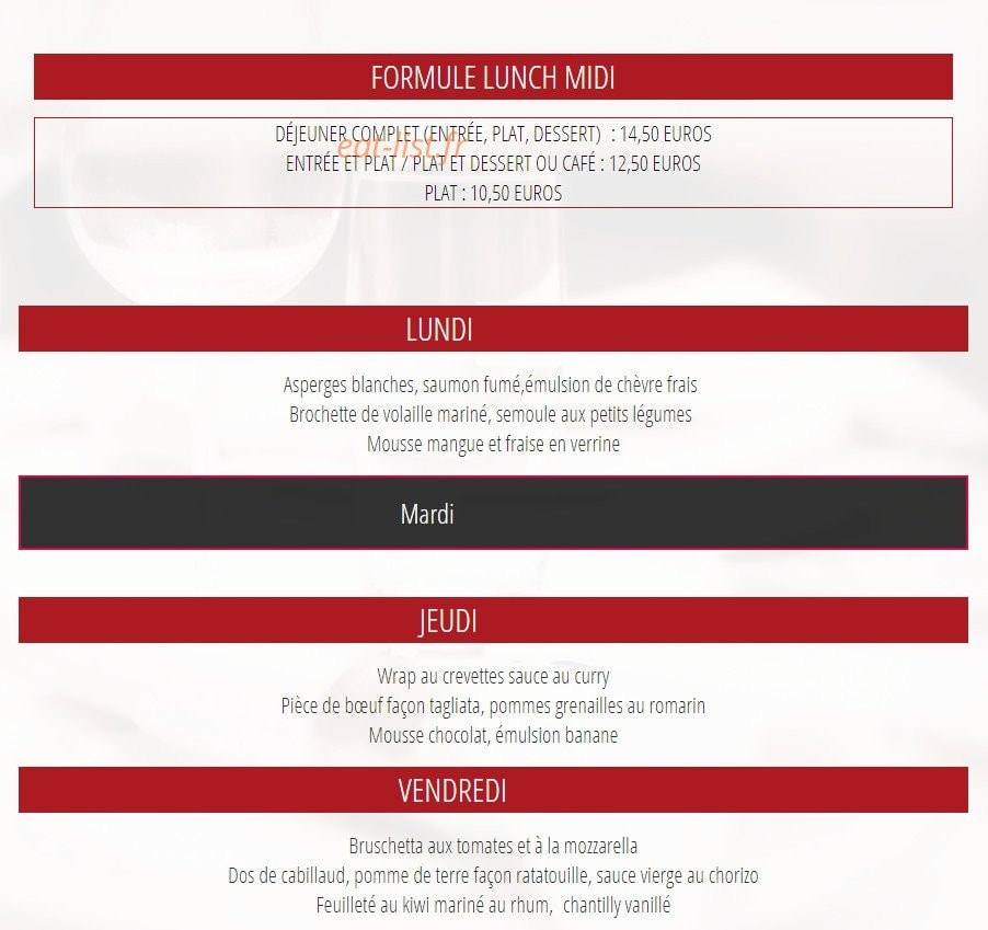La Gourmandise — carte page 3