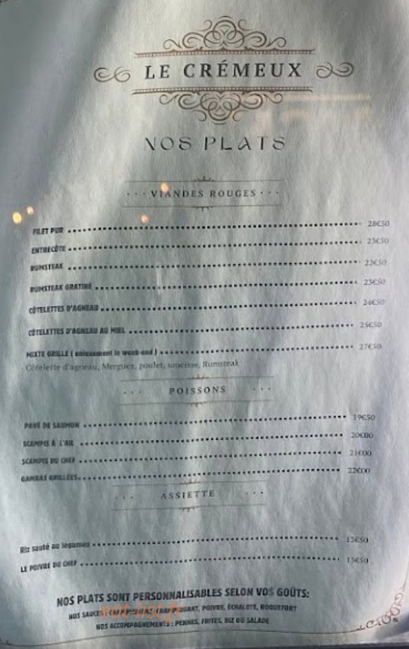 Le Cremeux — carte page 4