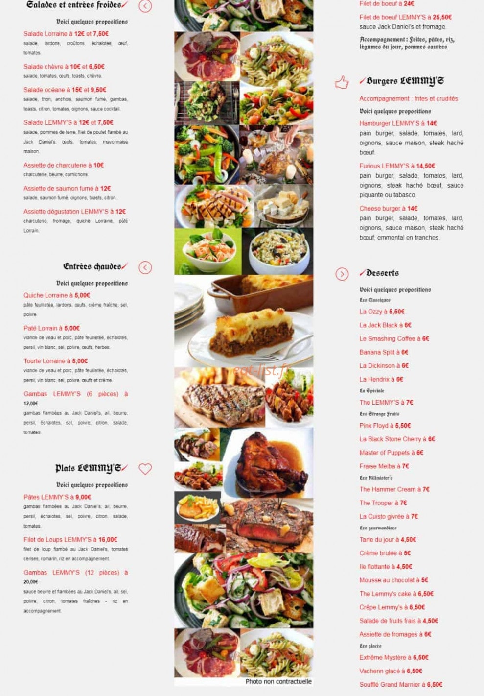 Lemmy's — carte page 2