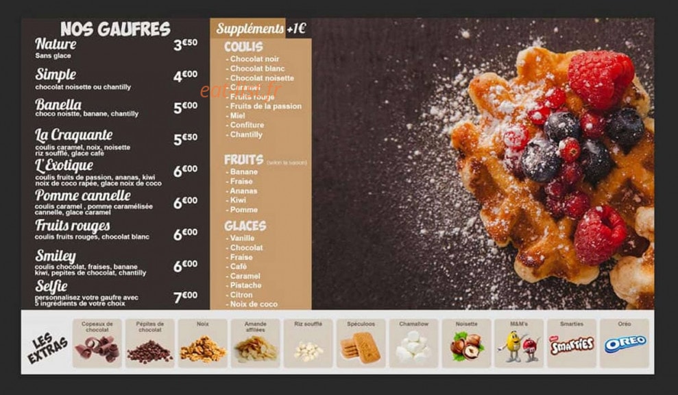 Smiley Resto — carte page 1