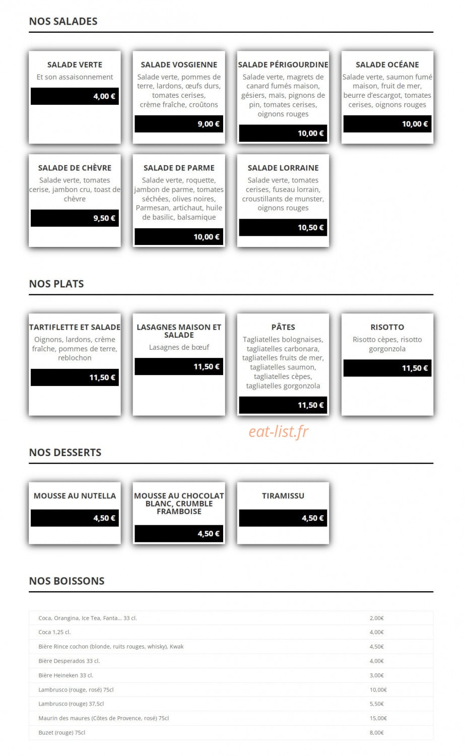 Au coin du feu — carte page 3