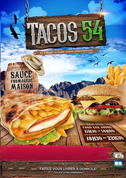 Tacos 54 — carte page 1