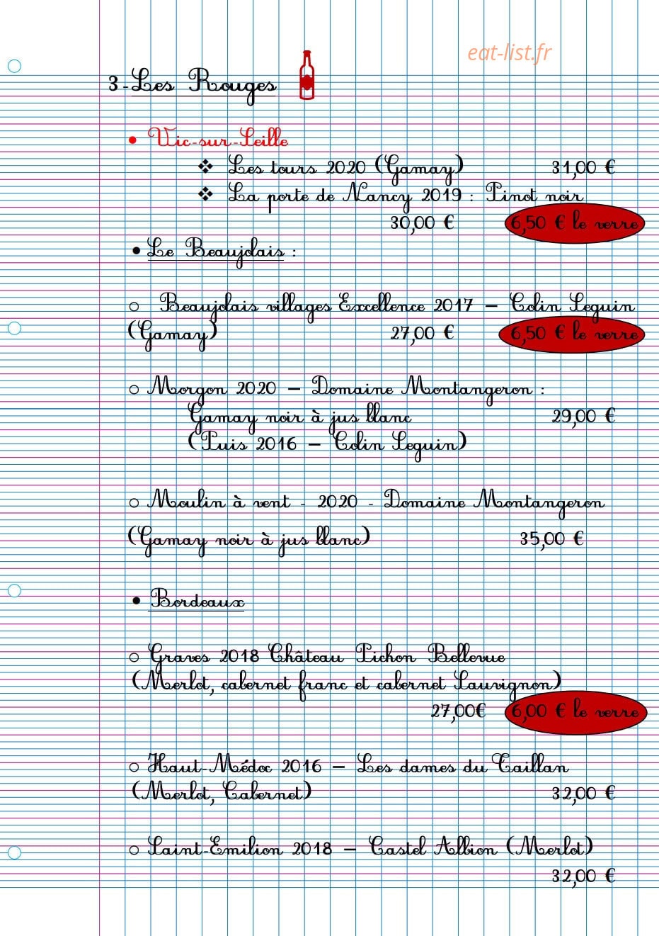 La Récréation — carte page 10