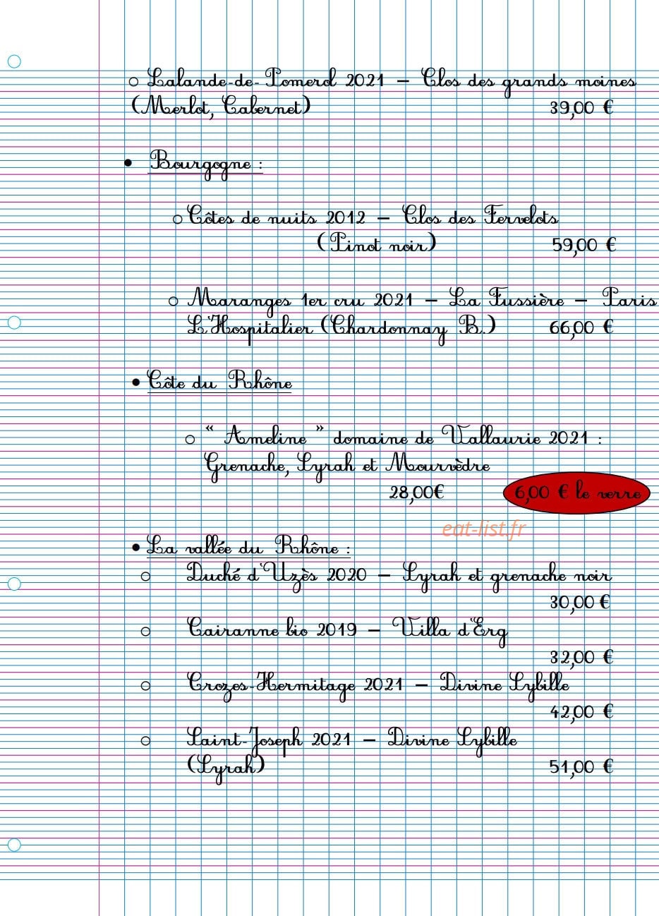 La Récréation — carte page 11