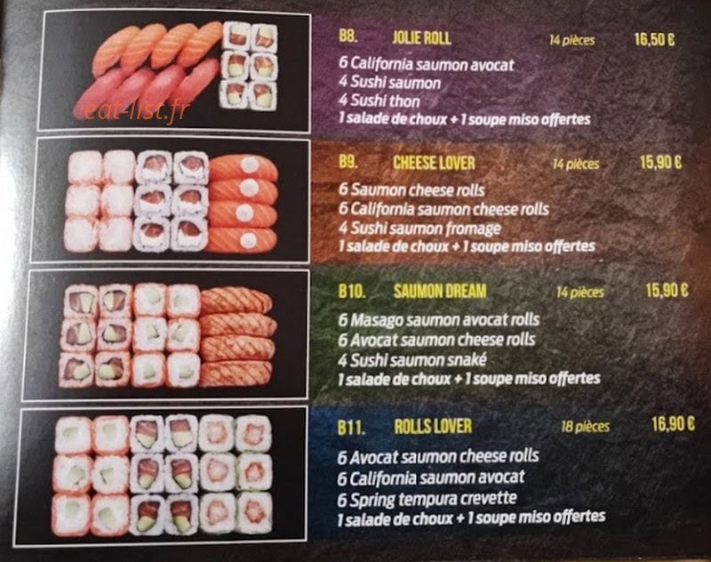 Hello sushi — carte page 8