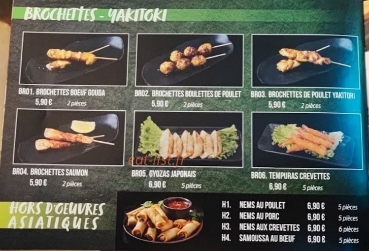 Hello sushi — carte page 10