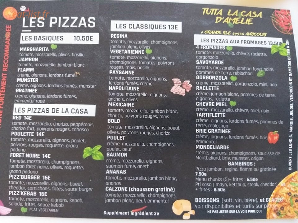 Tutta la Casa d'Amélie — carte page 1
