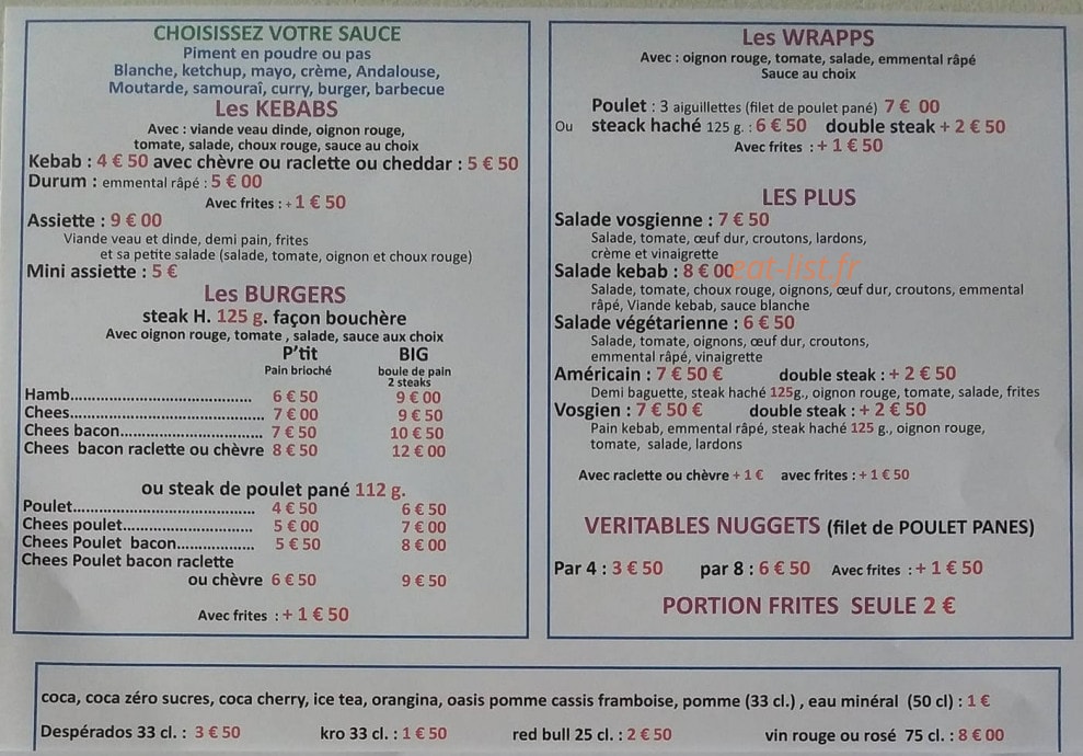 Fring' Halles — carte page 1