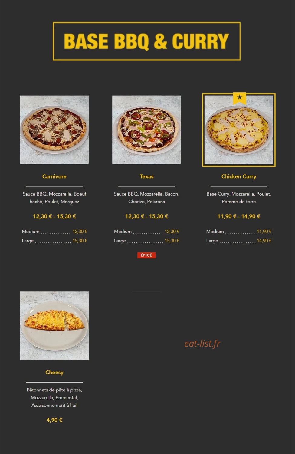 Pizzeria Tempio — carte page 4