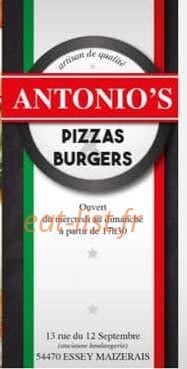 Antonio's — carte page 1