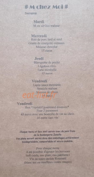 Café M — carte page 2