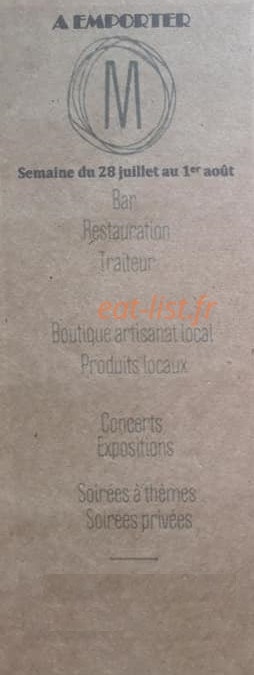 Café M — carte page 1