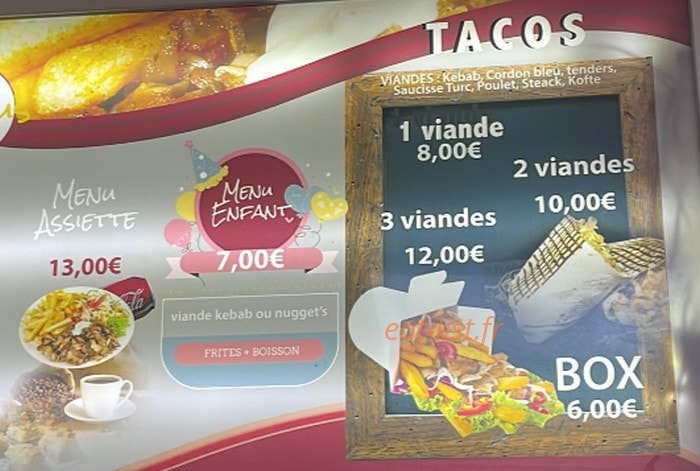 Snack Kebab Istanbul — carte page 3
