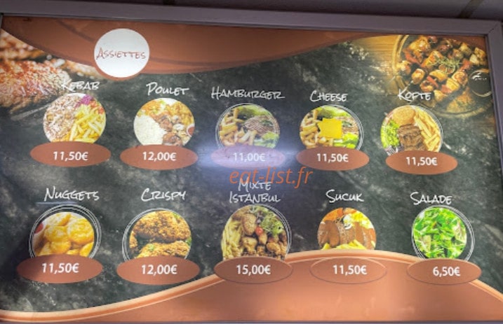 Snack Kebab Istanbul — carte page 1