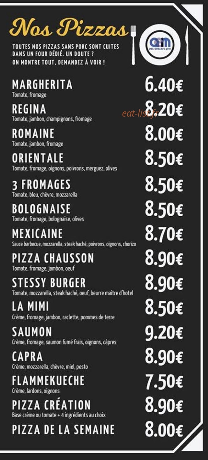 Brasserie du Marché — carte page 2