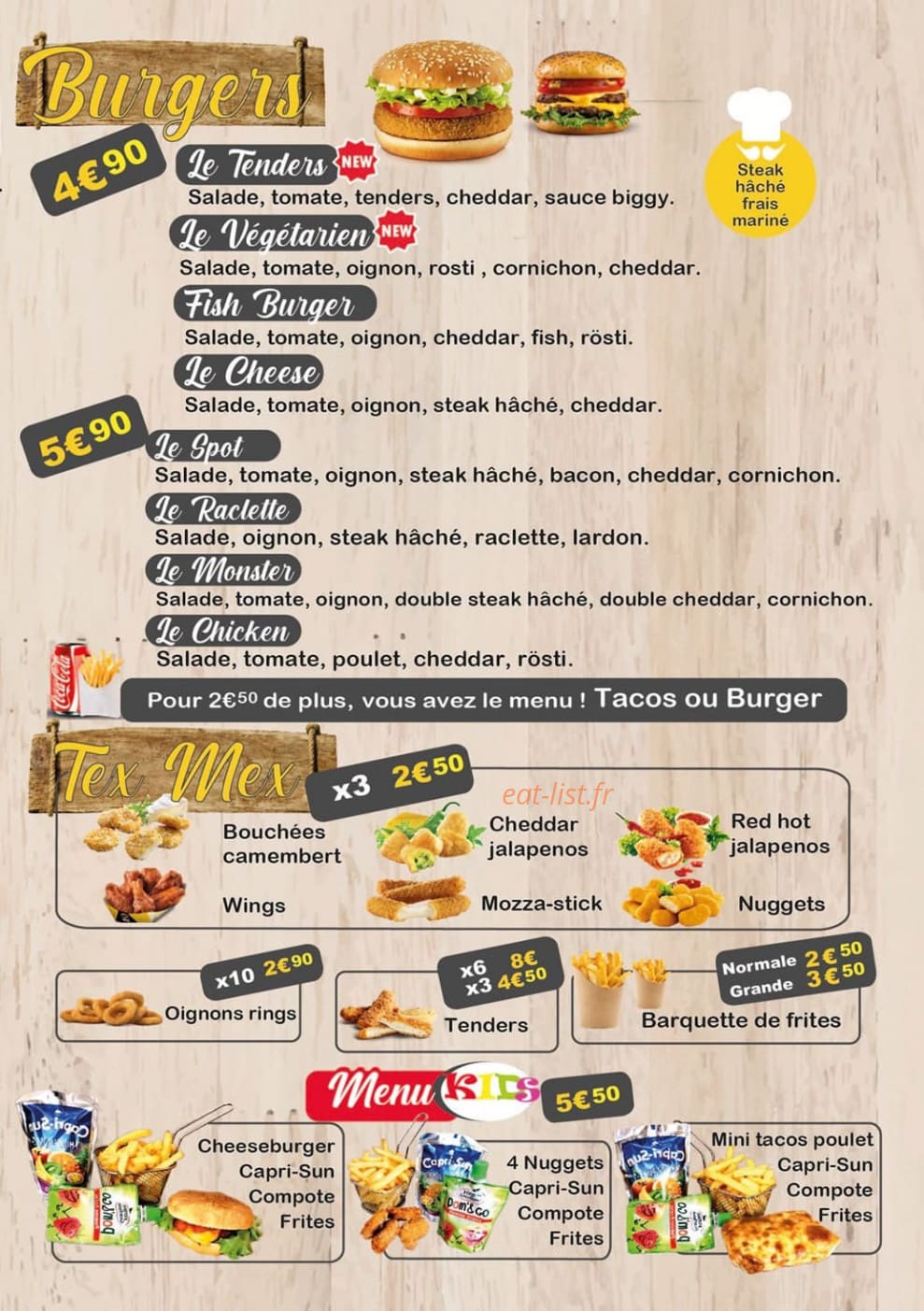 Food Spot — carte page 3