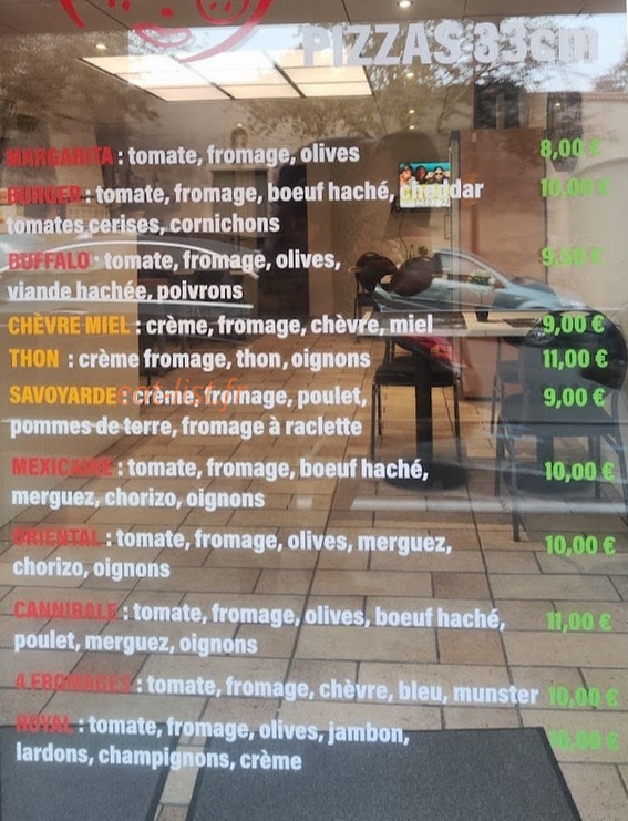 Fratello pizza — carte page 1