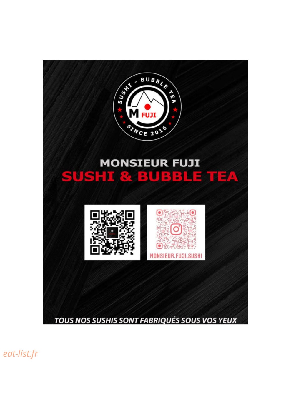 Carte et menu