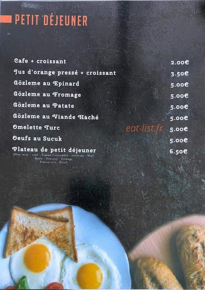 Restaurant ZeN — carte page 2