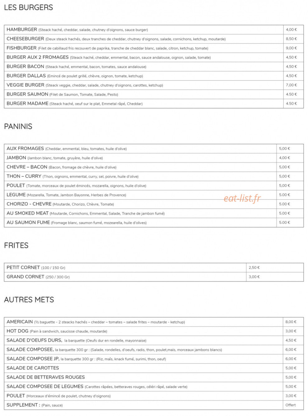 Resto flash — carte page 5