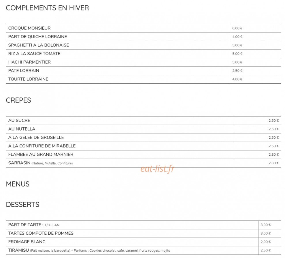 Resto flash — carte page 6