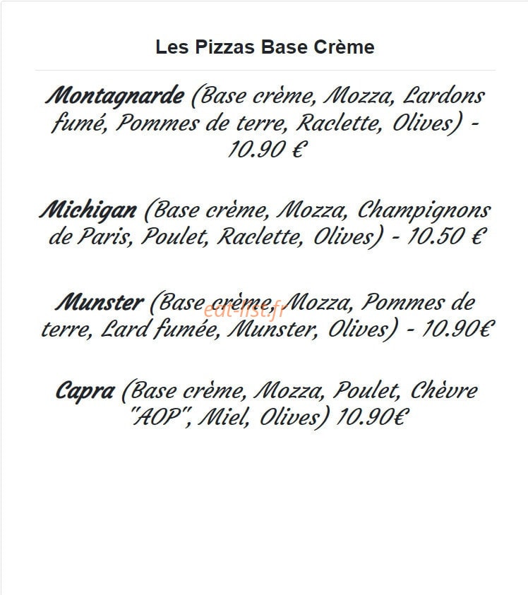 Les 4 Saisons — carte page 2