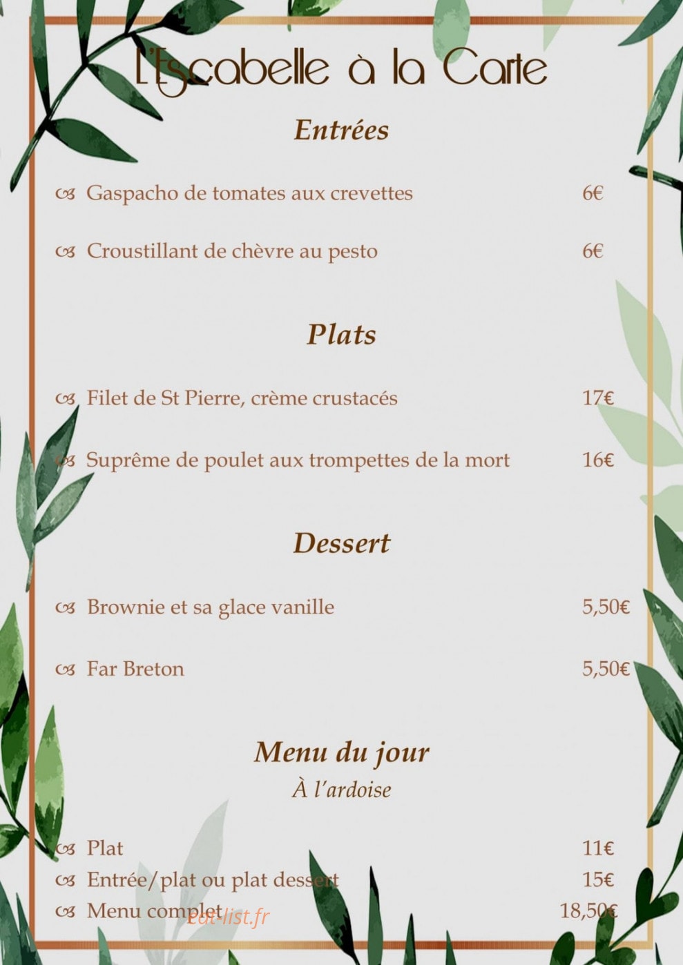 L'Escabelle — carte page 1