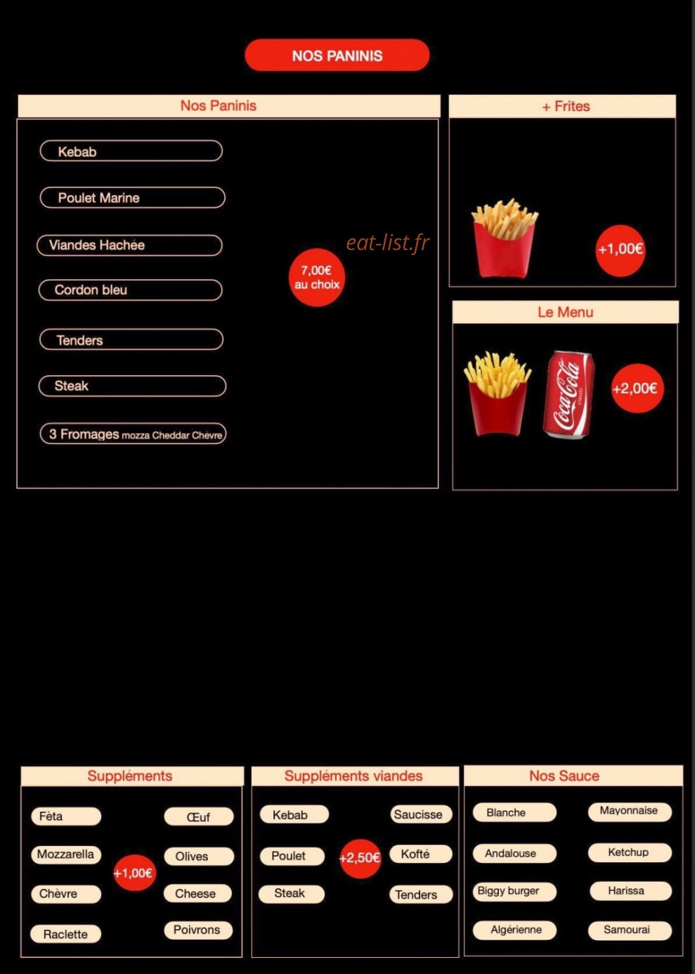 My Tacos & Kebab — carte page 3
