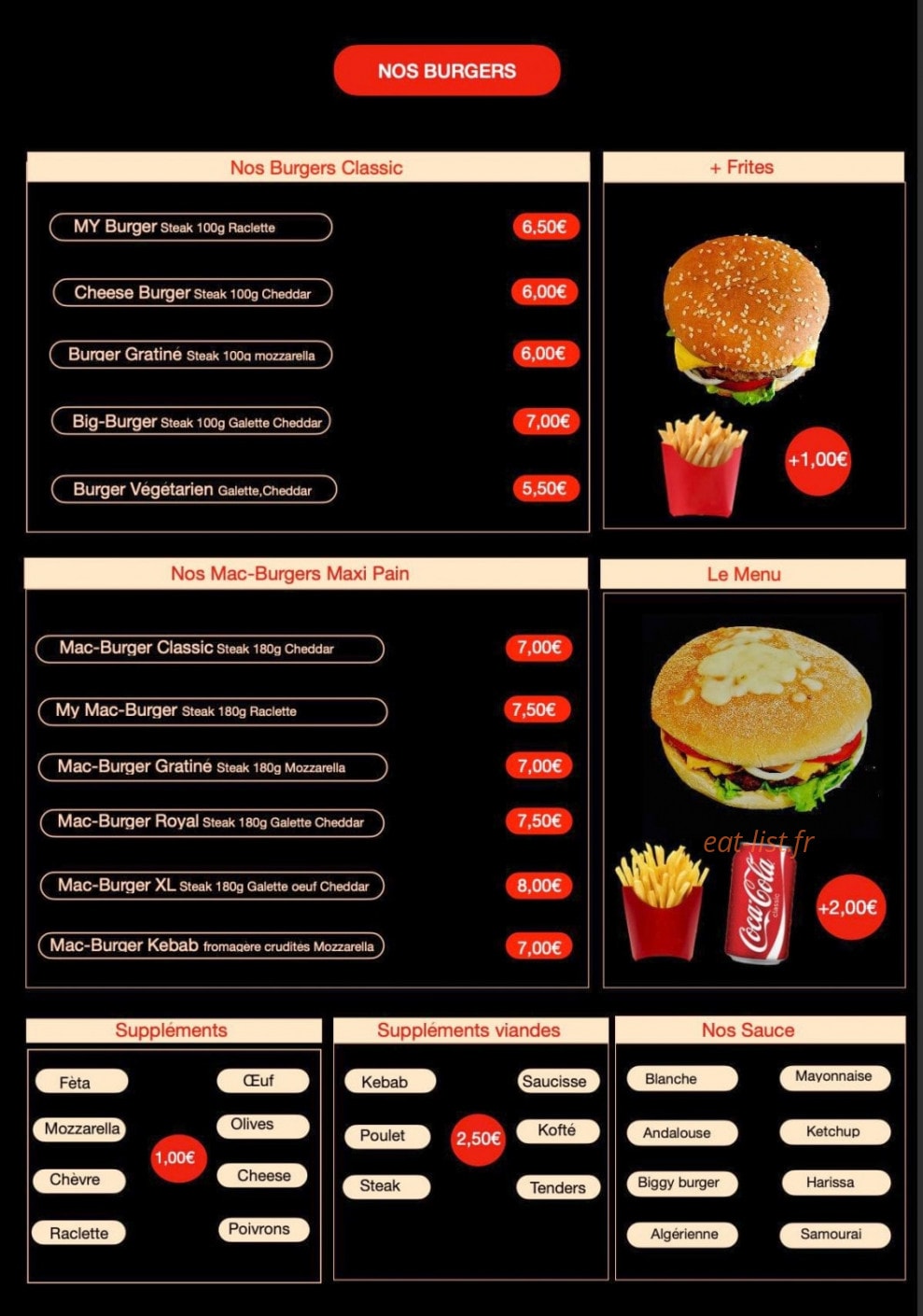 My Tacos & Kebab — carte page 4