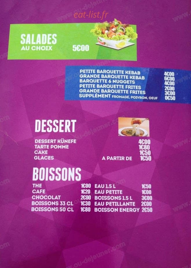 Resto Tomblaine — carte page 3