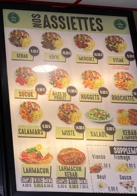 Europe Kebab — carte page 3